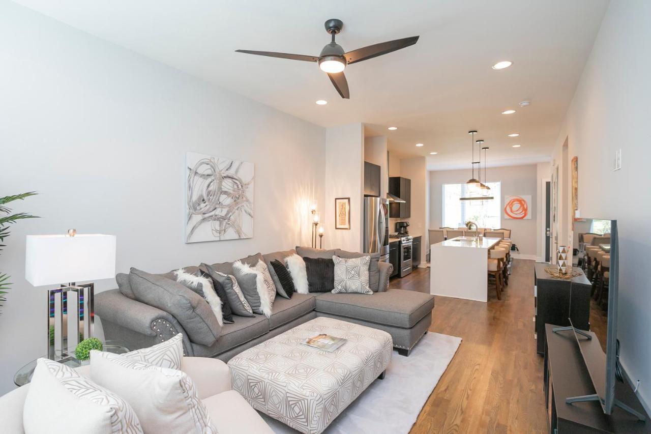 Luxury Townhome Skyline Views Mins To Dt Нэшвилл Экстерьер фото